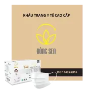 Khẩu Trang Y Tế 4 Lớp Đồng Sen Vip Trắng